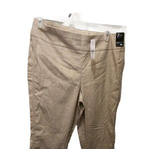 7th Avenue Design Studio NY&C Womens High Waist Pull On Ankle Pants  Size XL